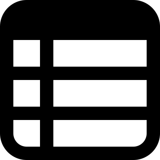 Table svg vector icon