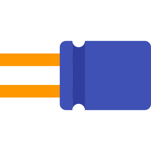 Capacitor svg vector icon