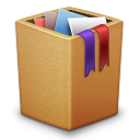 cardbox, full, garbage, recycle bin, trash icon