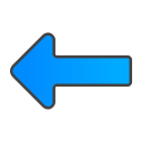 arrow, left svg vector icon