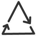 cycle,triangle,re icon