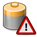 battery, caution svg vector icon