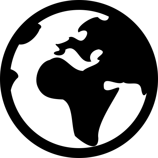 Earth svg vector icon