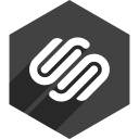 hexagon, media, shadow, social, squarespace svg vector icon