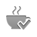 coffee,checkmark icon