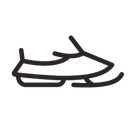 snow vehicle, snowmobile, transport, transportation, travel, winter icon