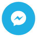 facebook, messenger, social svg vector icon