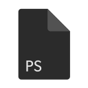 extension, file, format, ps svg vector icon