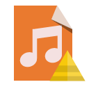 file,type,audio,pyramid icon