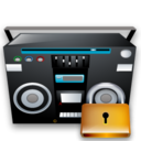 tape,recoder,lock,locked,security icon
