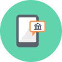 bank, gps, location, marker, mobile, point, smartphone svg vector icon