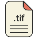 document, extension, file format, format, image, tif svg vector icon