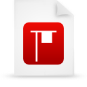 document, file, paper, red icon