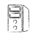 cables, chips, computer, cpu, desktop, technology svg vector icon