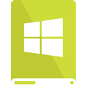 drive, lime, white, windows icon