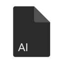 ai file, extension, file, format svg vector icon