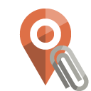 location,attachment icon