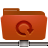 backup, folder, red, remote icon