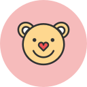 bear, love svg vector icon