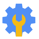 configure, google, optimization, repair, setting, support svg vector icon