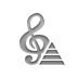 notation,composer,pyramid icon