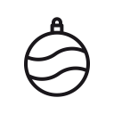 ball, christmas, decoration svg vector icon