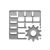 spreadsheet,gear icon