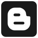 blogger, media, social svg vector icon