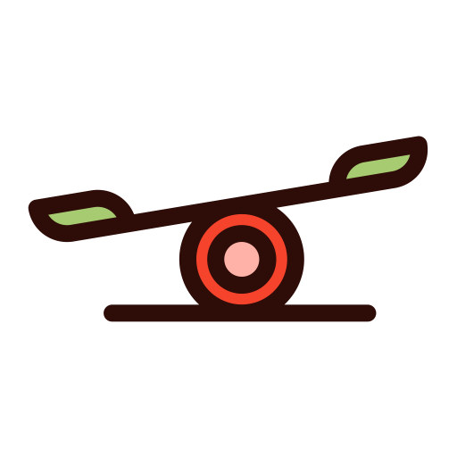 Seesaw svg vector icon