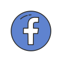 facebook, facebook button, facebook logo, social media svg vector icon