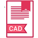 cad, extension, file, name svg vector icon