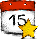 date,starred icon