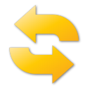 refresh, yellow icon