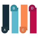 bar, chart, graph, infographic, ribbon svg vector icon