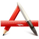 apps, red, soda icon