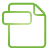 basic, document, file, green icon