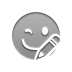 smiley,wink,pencil icon