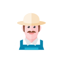 farmer svg vector icon