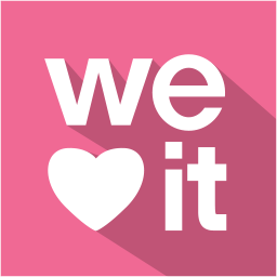 social,media,flat,shadow,set,weheartit icon