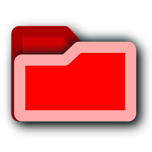 folder,red icon