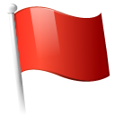 flag, red icon