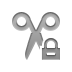 scissors,lock icon