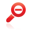 out, red, zoom icon