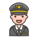2, man, pilot svg vector icon