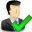 accept, male, user icon