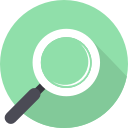 find, look, magnifying glass, search svg vector icon