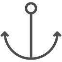anchor, boat, cruise, sea, ship, water, yacht svg vector icon