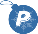ball, christmas, paypal svg vector icon
