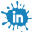 social,media,blot,set,linkedin icon
