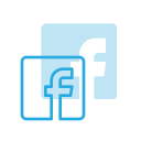facebook, logo, media, social svg vector icon